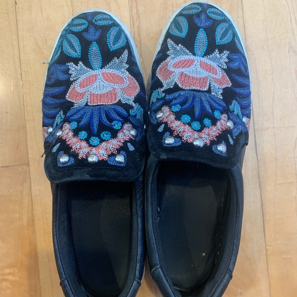 Rebecca Minkoff studded and embroidered sneakers - Picture 1 of 1